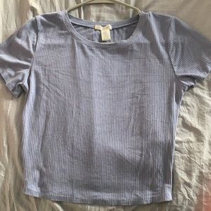 Purple tight crop top size large